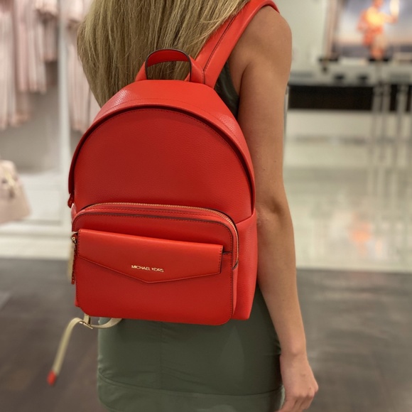 Michael Kors Maisie Medium Pebbled Leather 2-in-1 Backpack — Dr Sangria main image 4